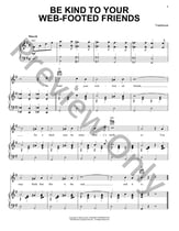 Be Kind To Your Web Footed Friends piano sheet music cover